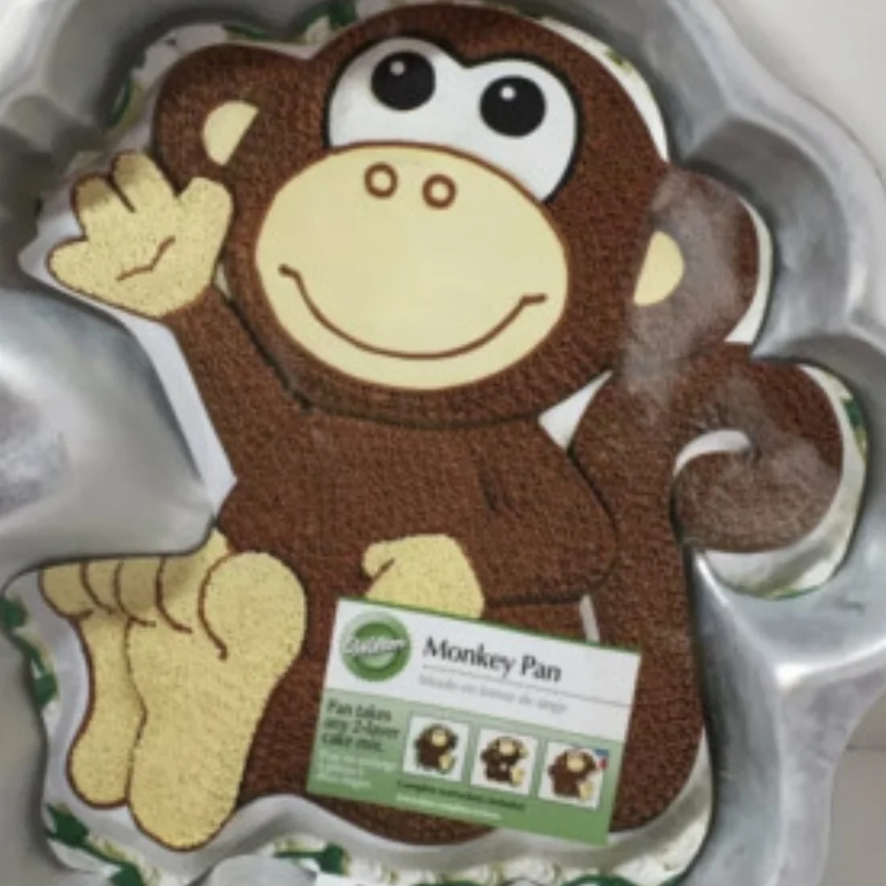Wilton Silver Monkey Cake Baking Pan